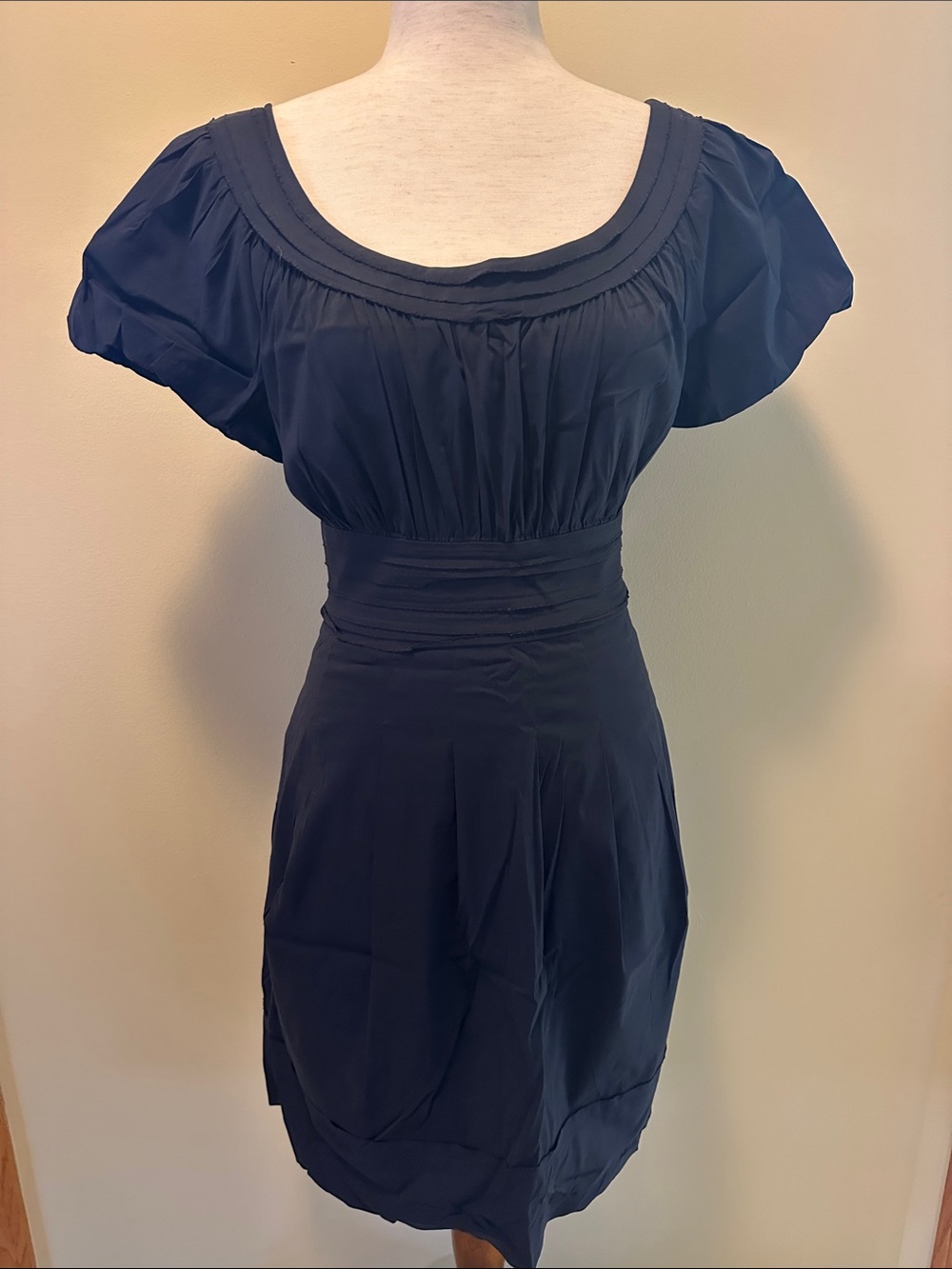 BCBGMaxAzria Navy Scoop-Neck Mini Dress